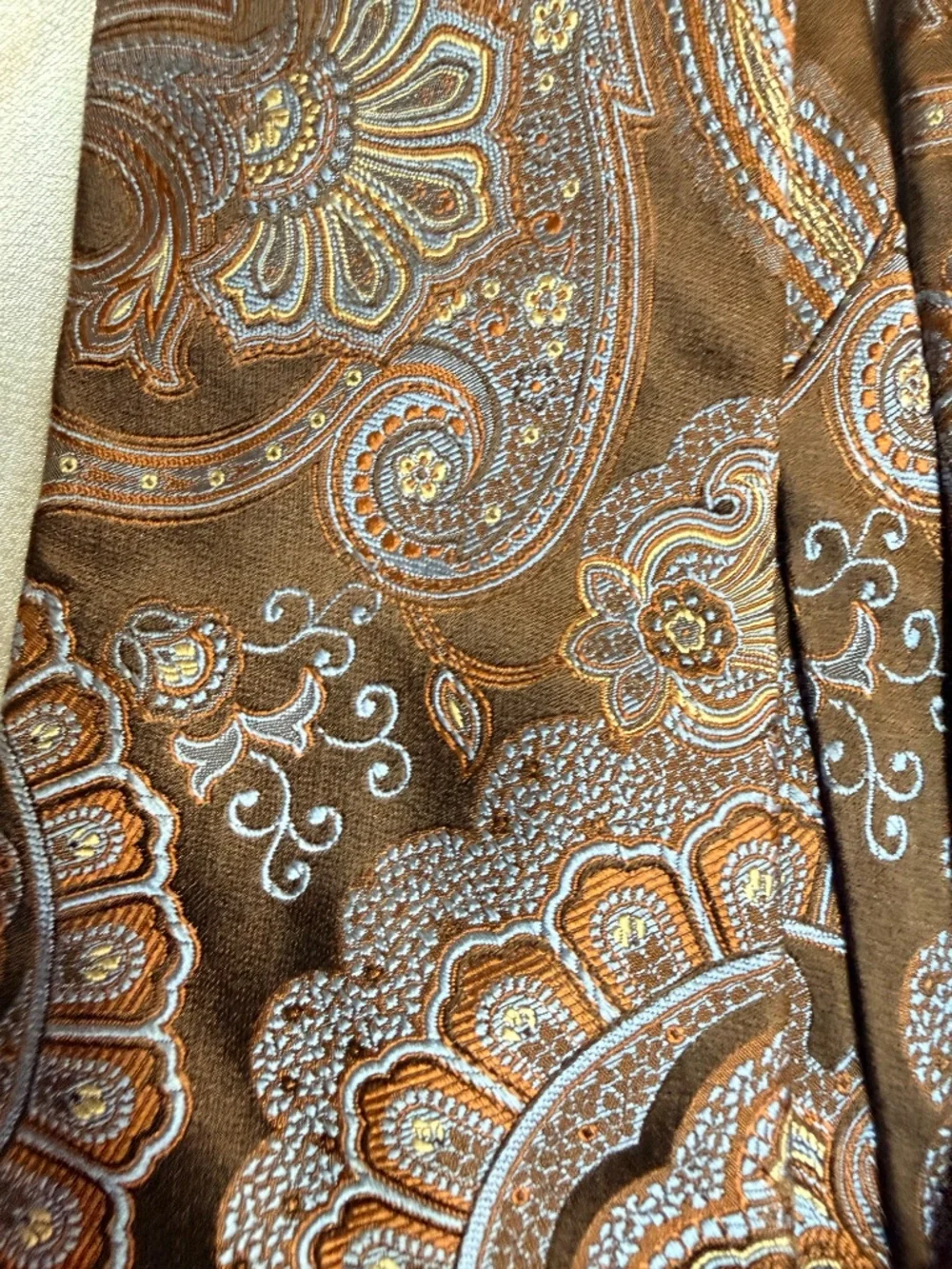 John W. Nordstrom 100% Silk Paisley Tie Made in USA